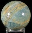 Polished Blue Calcite Sphere - Argentina #63262-1